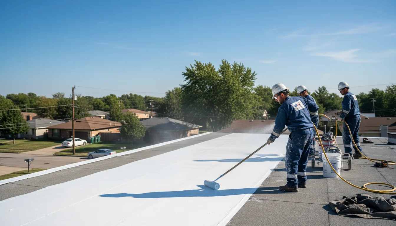Commercial roof coating in Wellsville, PA near me